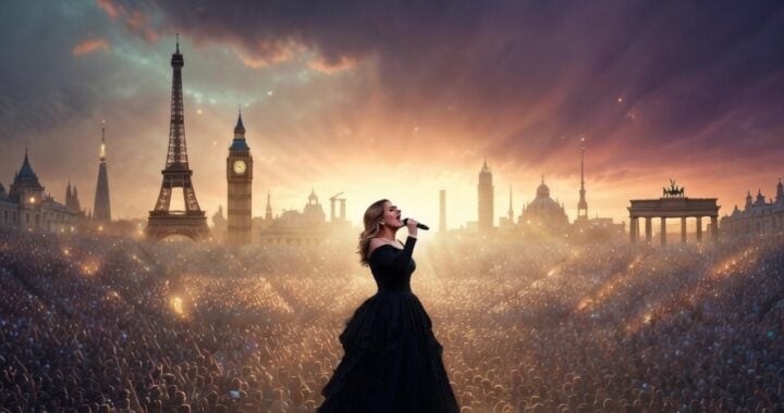 When is Adele touring in Europe?