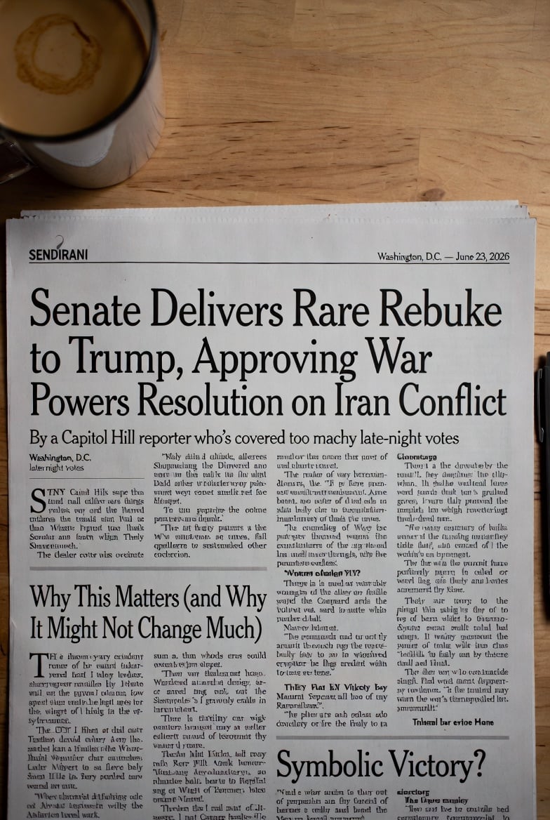 Senate pass war powers act
